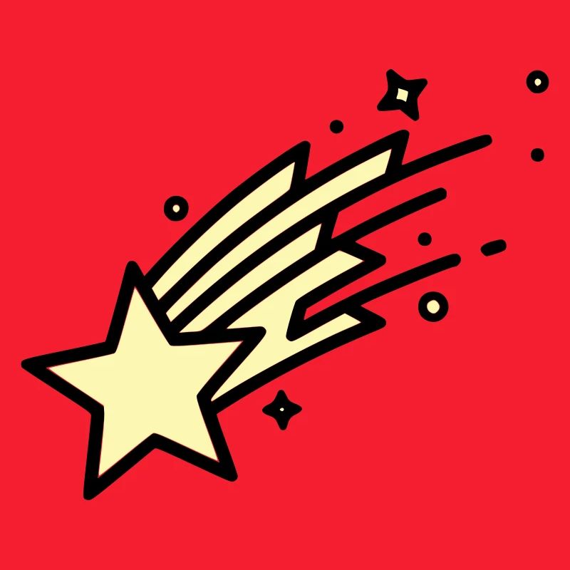  Sternschnuppe Komet Comic