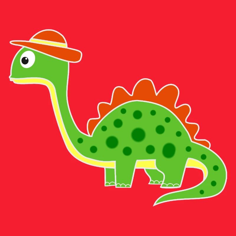 Niedlicher Dino mit Hut