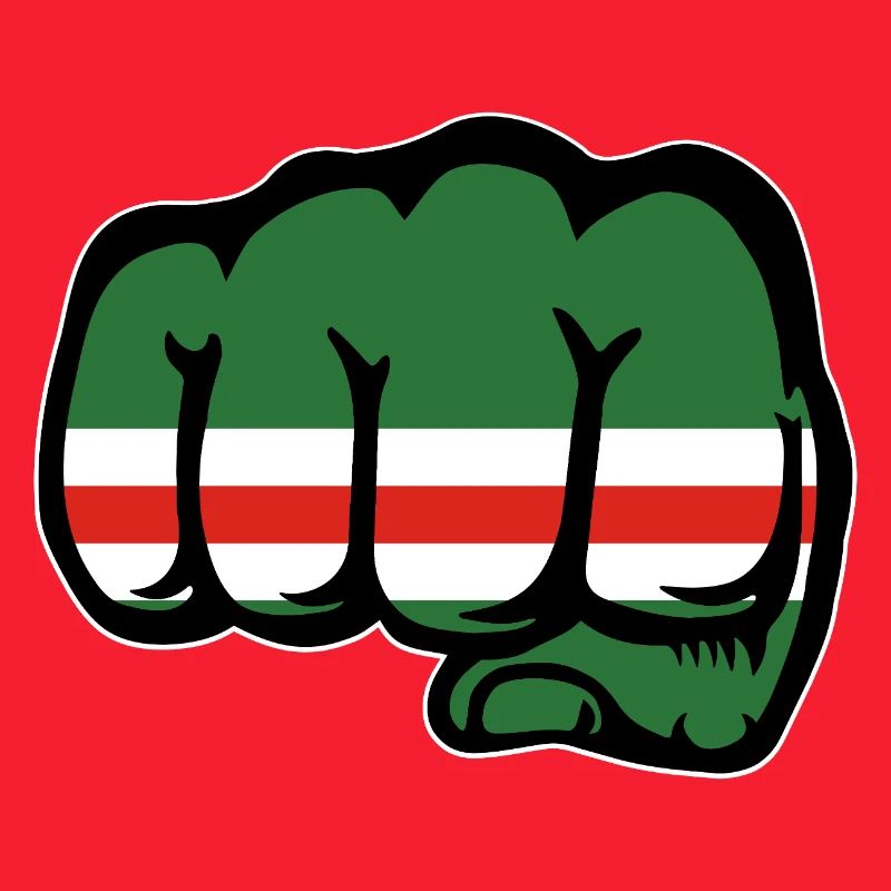 Tschetschenien Flagge Faust