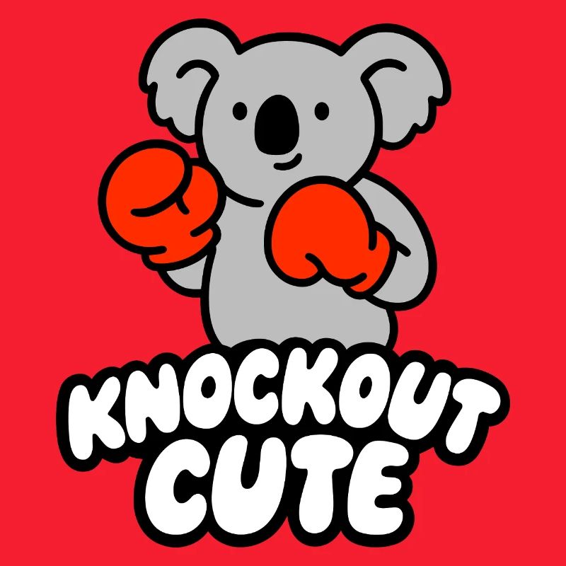 Knockout Cute Koala mit Boxhandschuhen