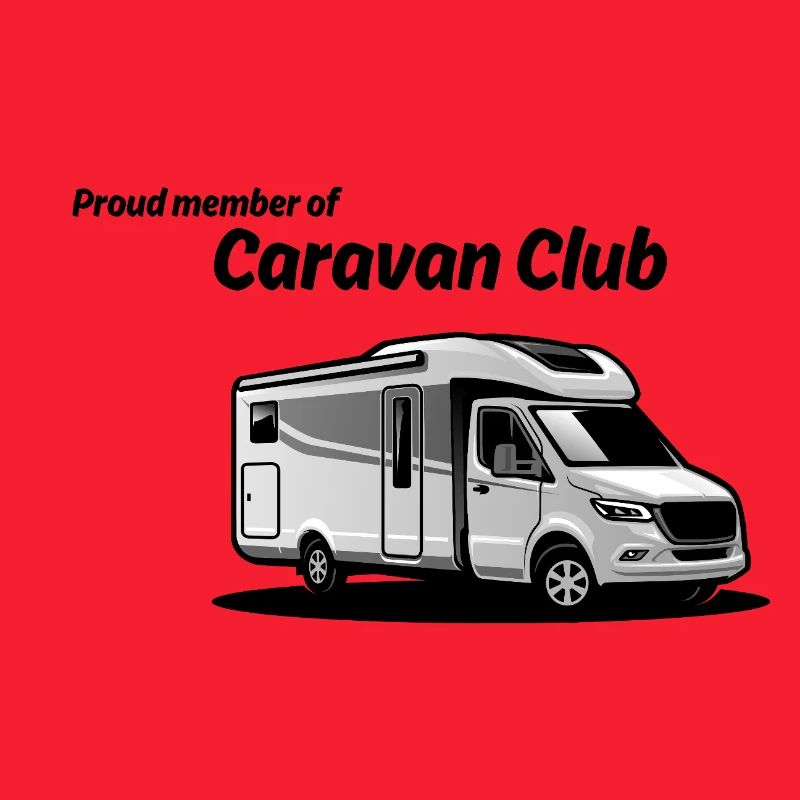 Caravan Graphic Silhouette