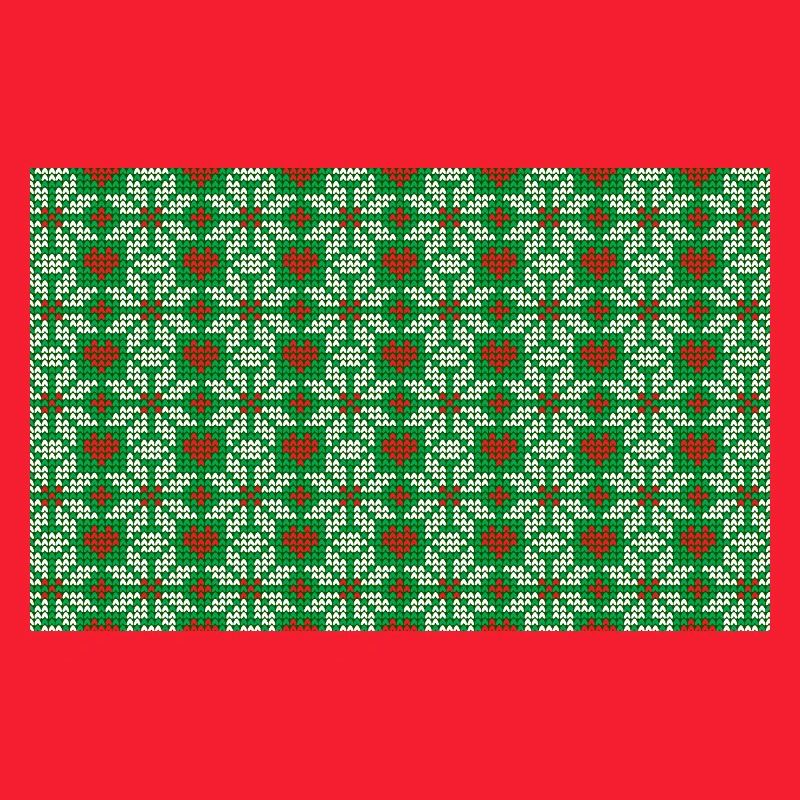 Gestricktes Weihnachtsmuster