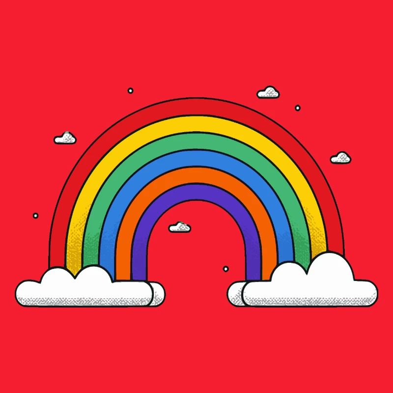 Rainbow on clouds