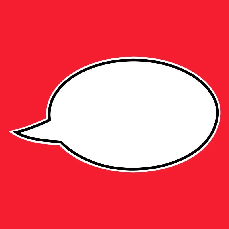 Speech bubble comic right
