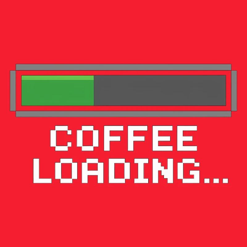 Kaffee Ladebalken Pixel