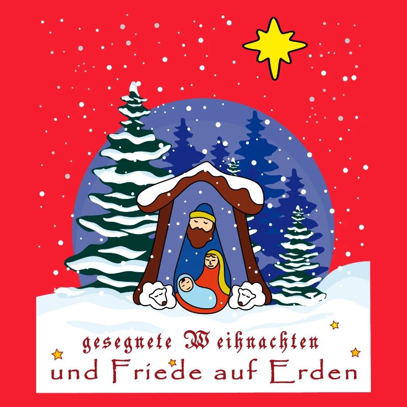 gesegnete Weihnachten, Weihnachtskrippe