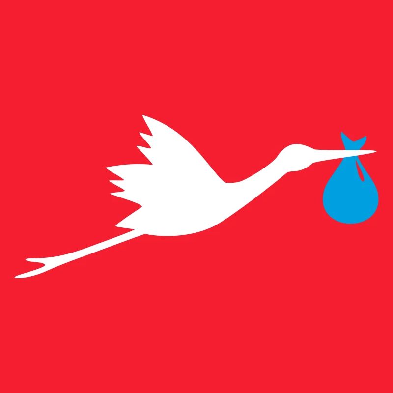 Storch Klapperstorch Junge
