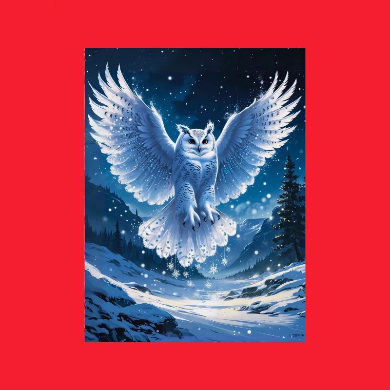 Schnee-Eule