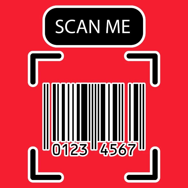 SCAN ME Barcode Funny Design
