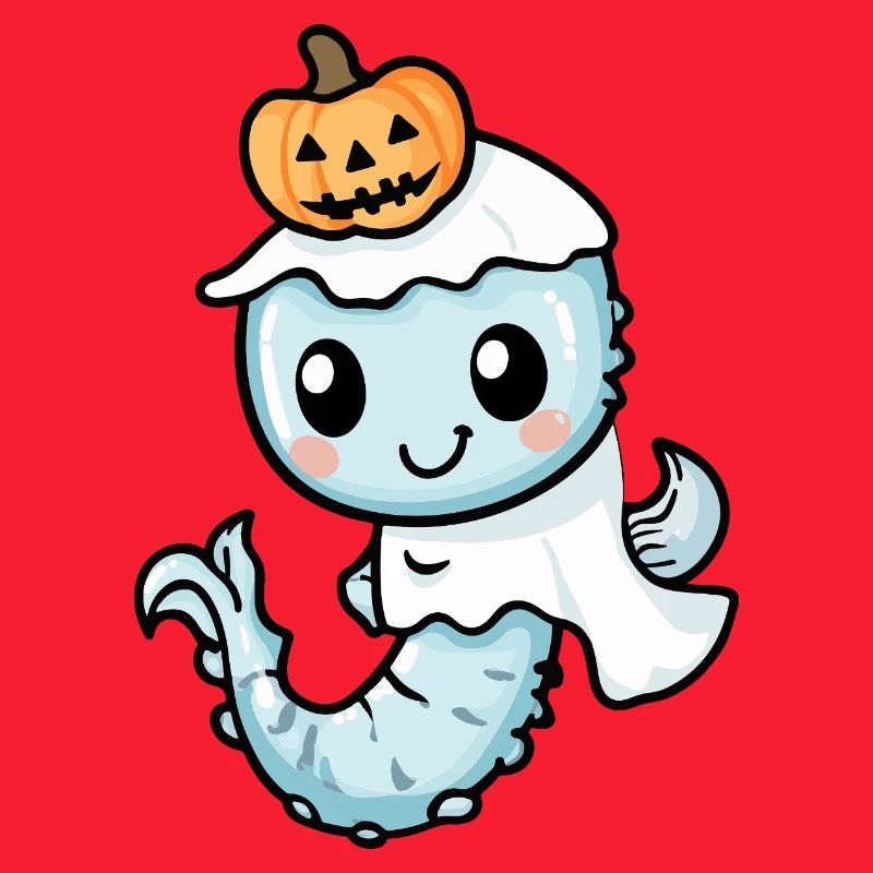 Seepferd Halloween Geist