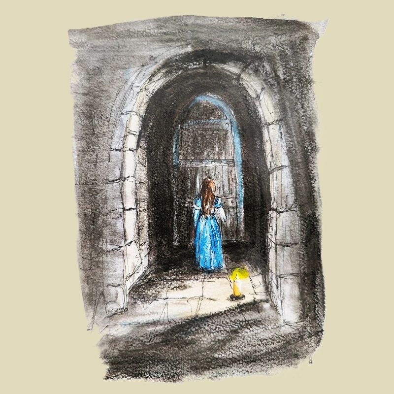 Torbogen-Maiden-Laternenlicht