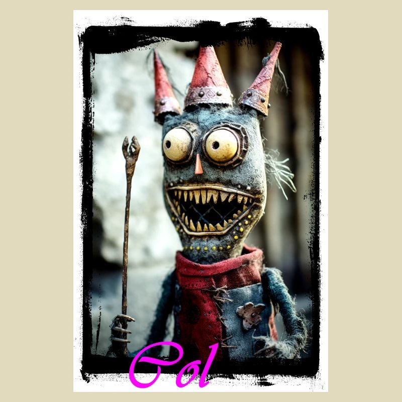 Fantasy Monster Guy with Magic Hat Doll King