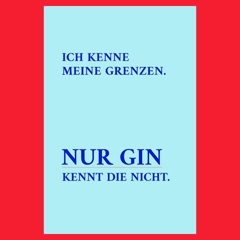Seul le gin connaît mes limites – drôle de phrase