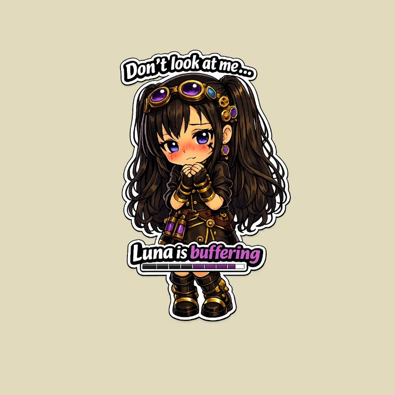 Luna Buffing Chibi Steampunk