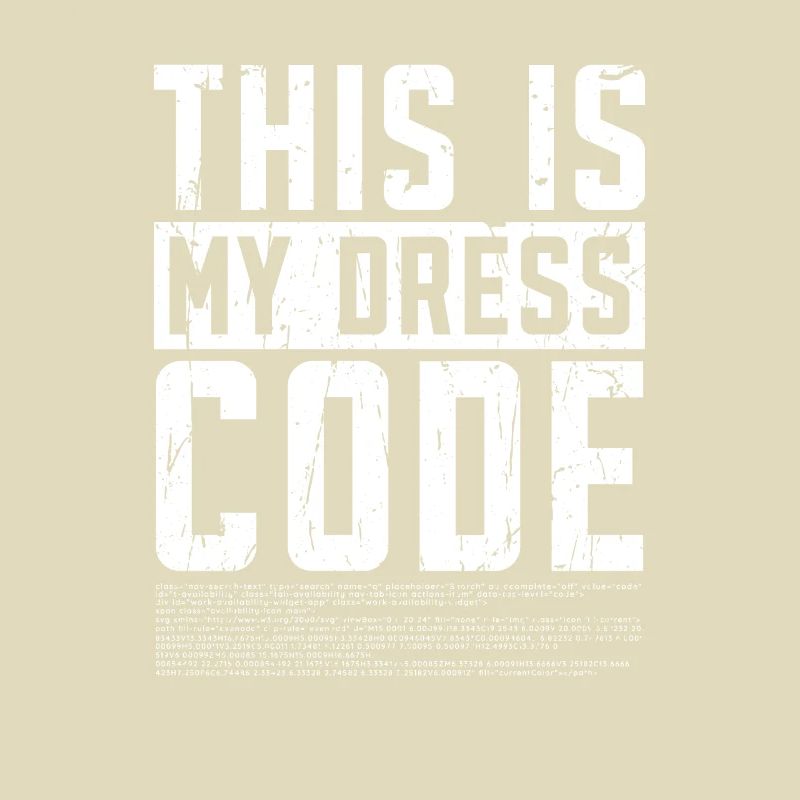 Voici mon code vestimentaire - langage de programmation