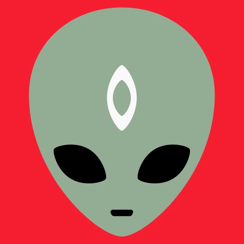 Alien Head Third Eye (three colours)