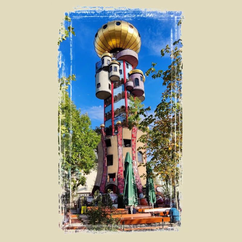 Hundertwasserturm beim Kuchlbauer