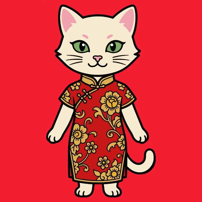 Chat de Chine de Shanghai