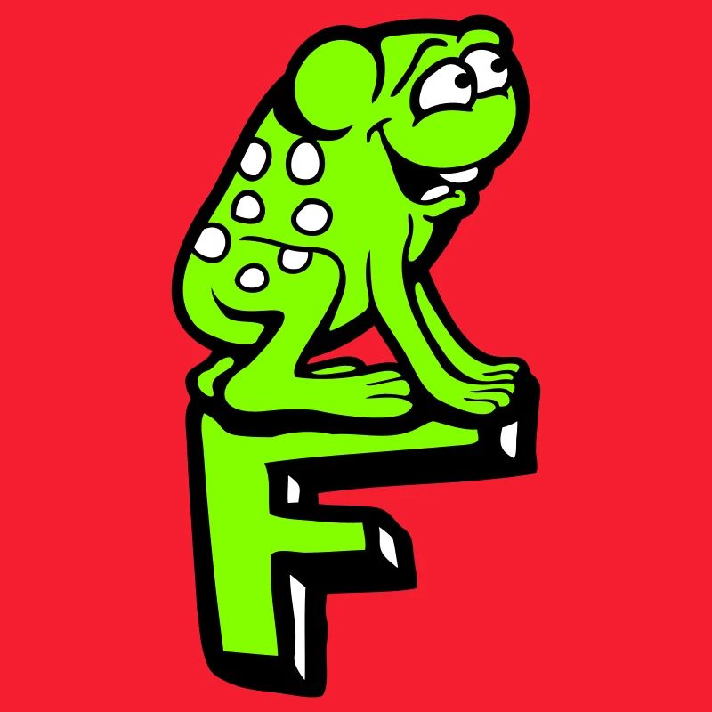 Letter F Frog Toad Name ABC Learning School