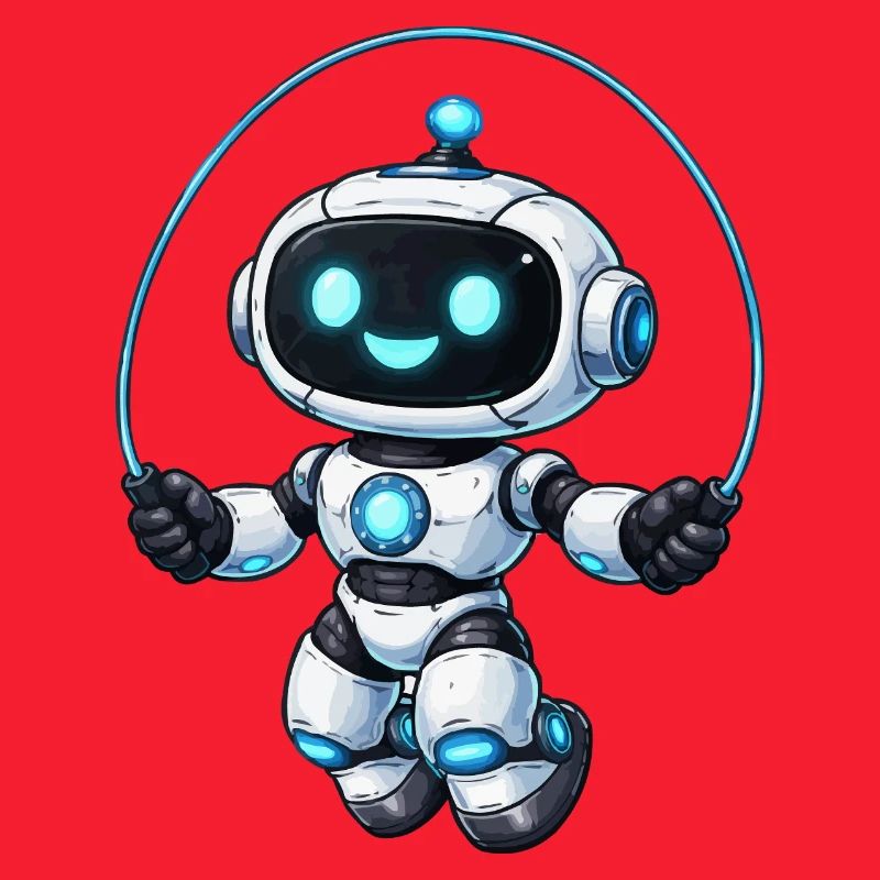 Seilspringen Roboter-Springer