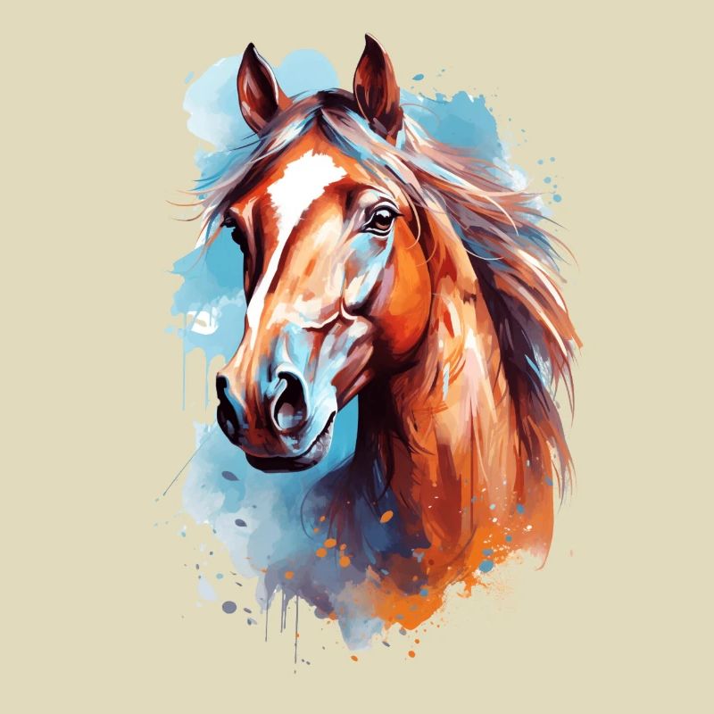 Aqaurell Pferd Design