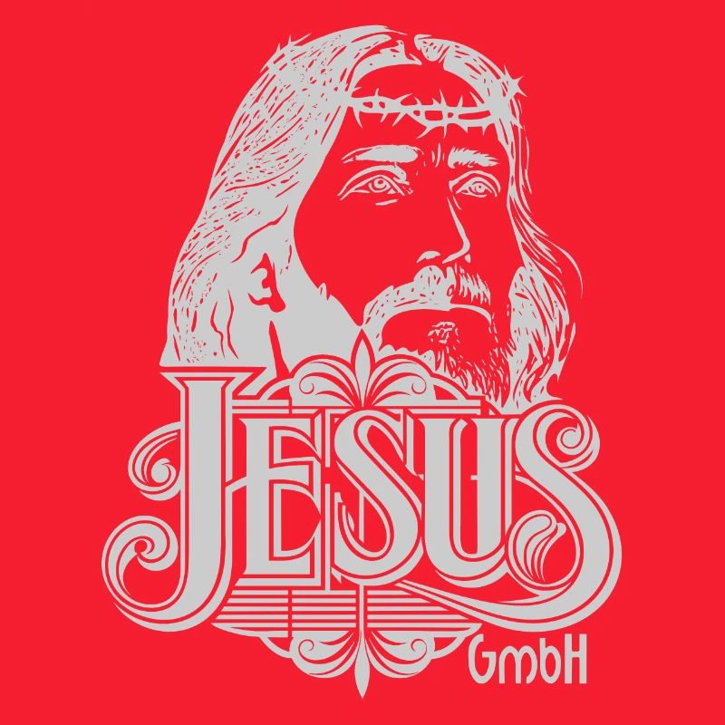 Jesus Kopf hellgrau