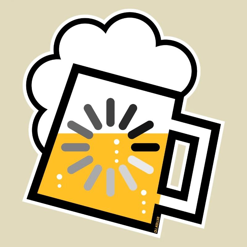 Bier Wird Geladen (Bierkrug Loading / Icon / /)