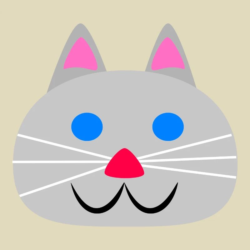 Süßes Katzengesicht