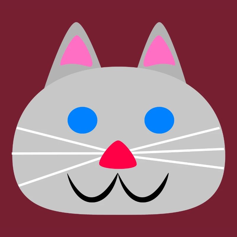 Visage de chat mignon