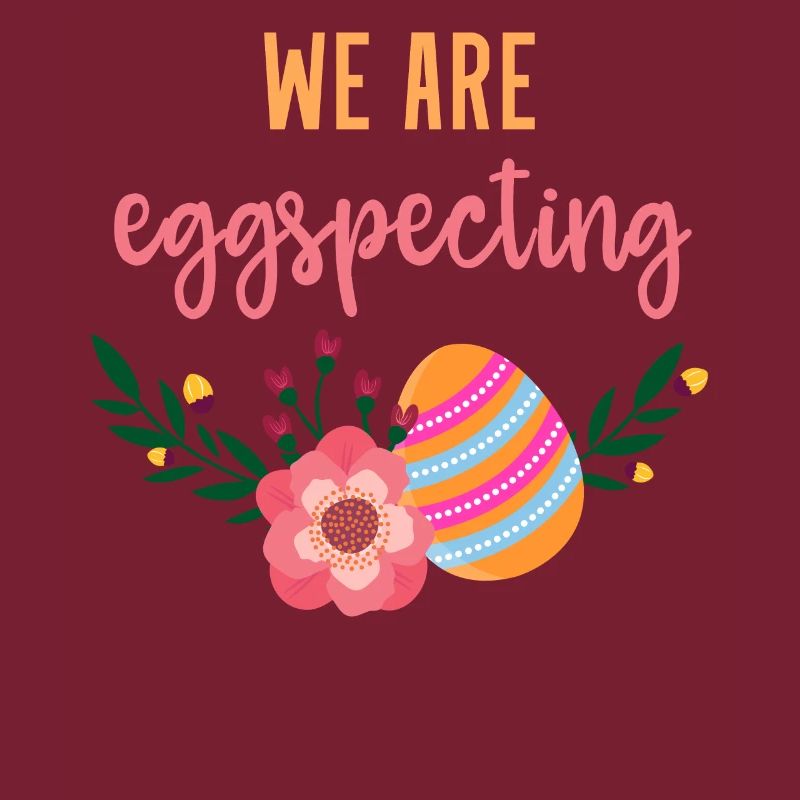 We are eggspecting Easter Schwangerschaft Geschenk