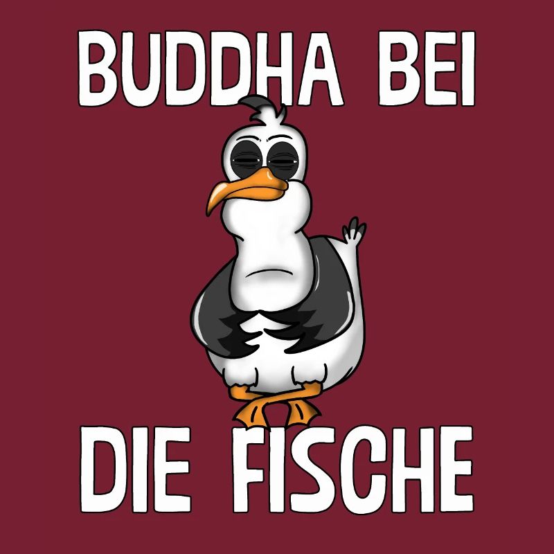 PLATTDEUTSCHER SPRUCH MIT MÖWE