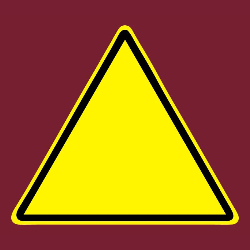 Warnschild Blanko