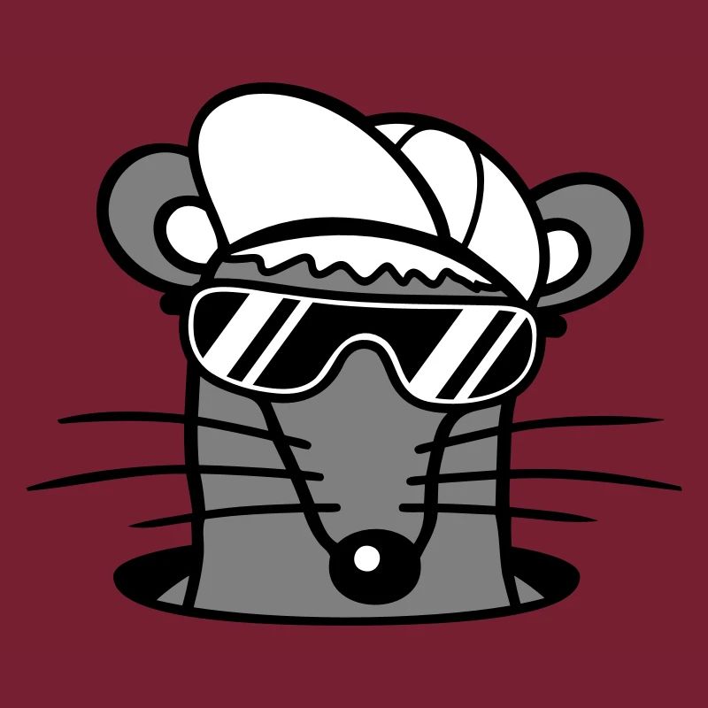 Mouse Sunglasses Cool Cappy Ground Hole Mouse Hole