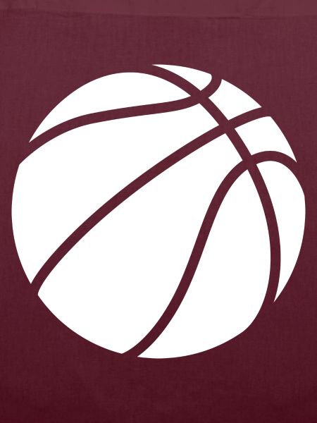 Basketball logo white