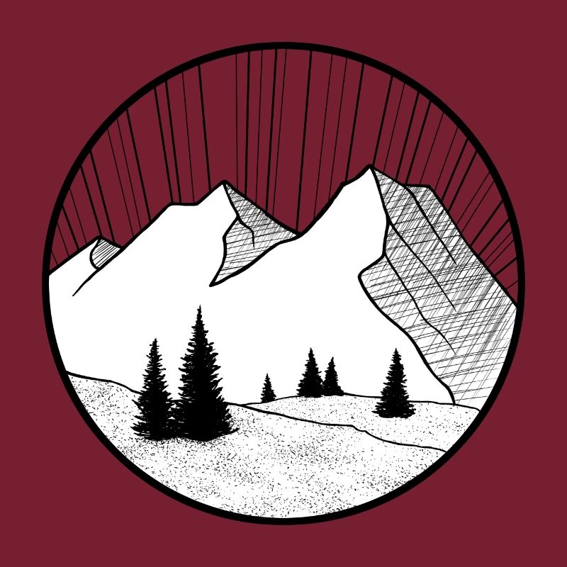 mountain drawing