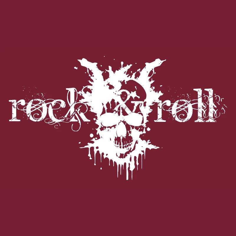 Conception de crânes rock and roll