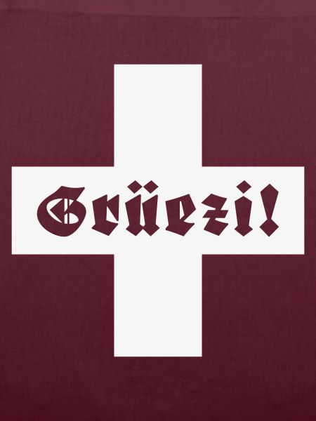 Grüezi (Schweiz / Fraktur / Schweizerfahne)