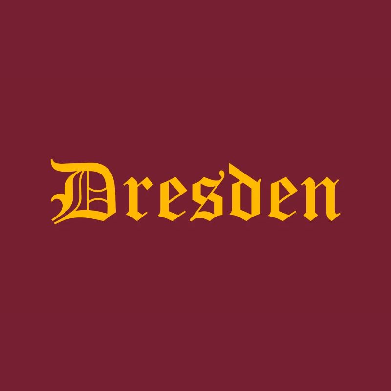 Dresden Schriftzug altdeutsch