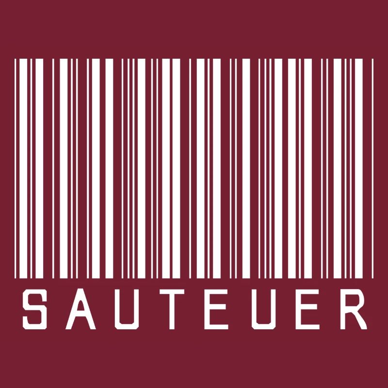 Strichcode "SAUTEUER" weiß