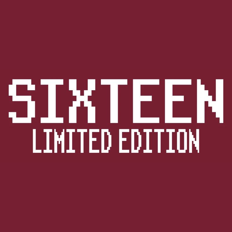 16e anniversaire Seize pixels