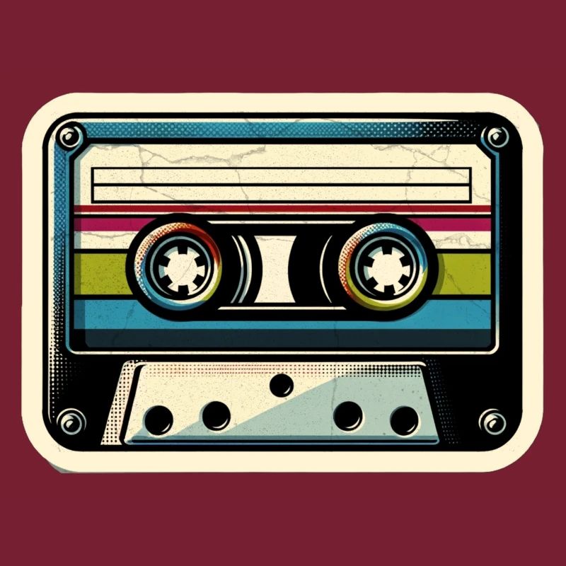 Retro Cassette Sticker