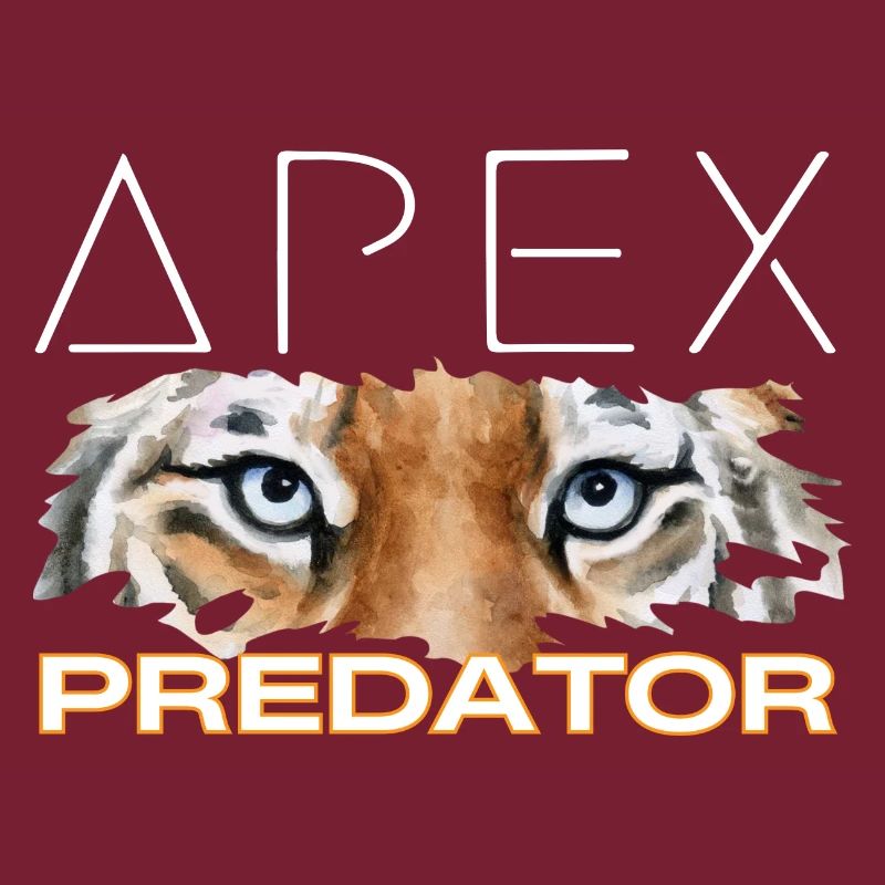 Roaring Apex Predator - Tiger Face Tee