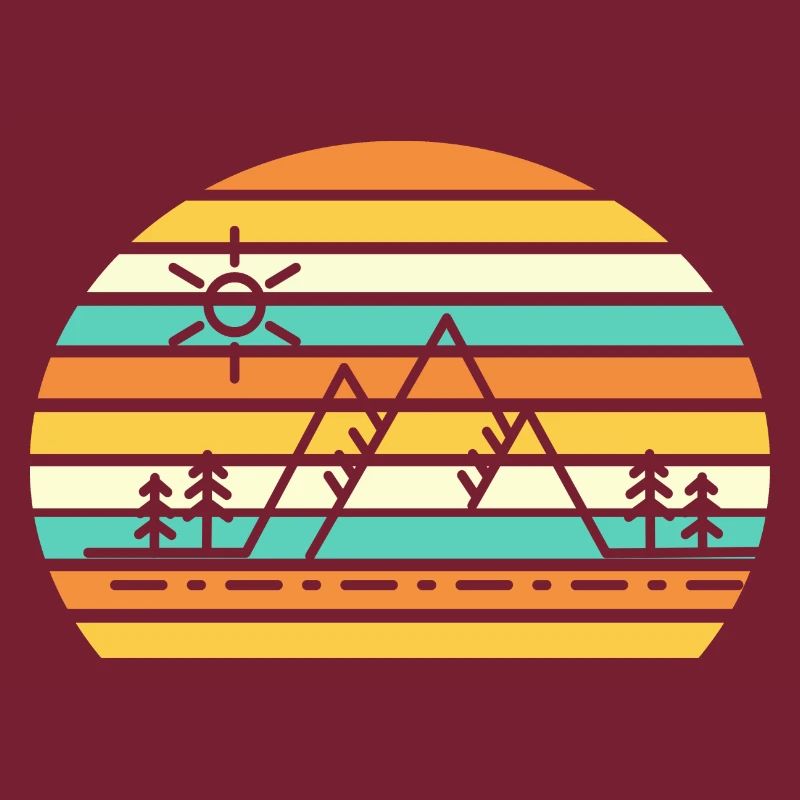 Berge Berg Retro