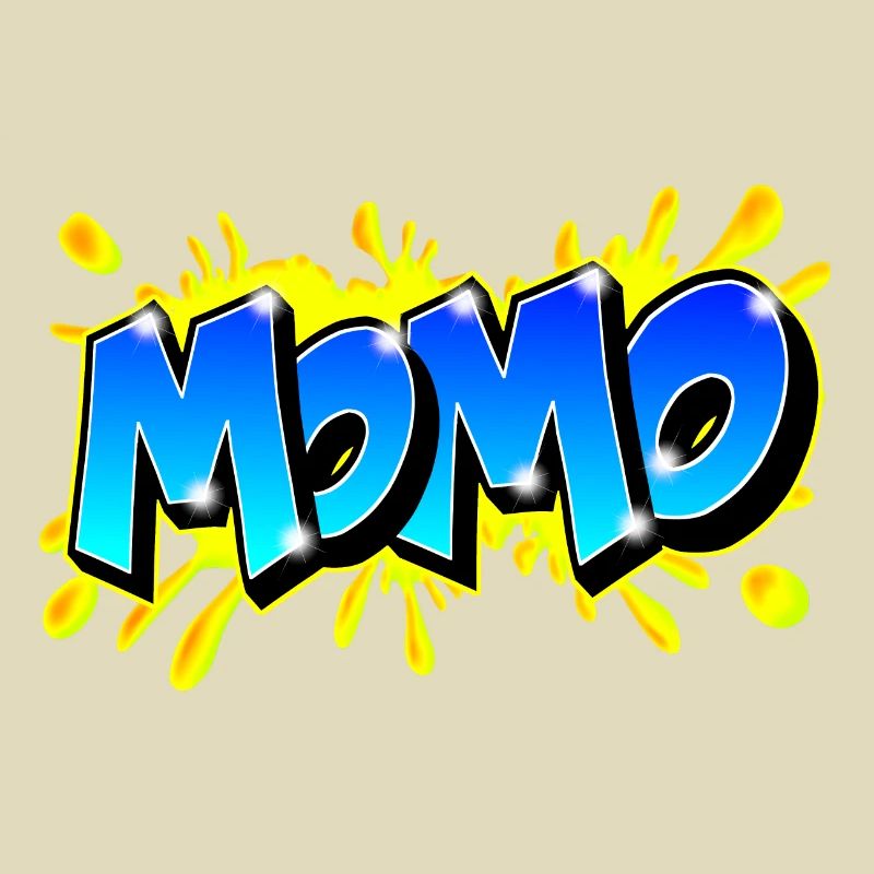 Graffiti Name MOMO printable on evrything