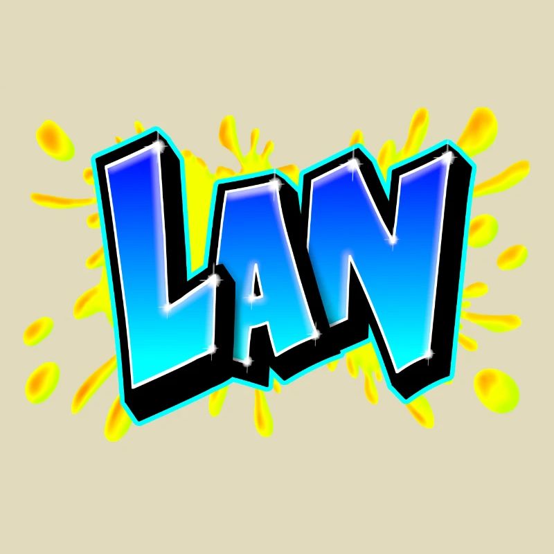 Graffiti "LAN" Printable on any medium!