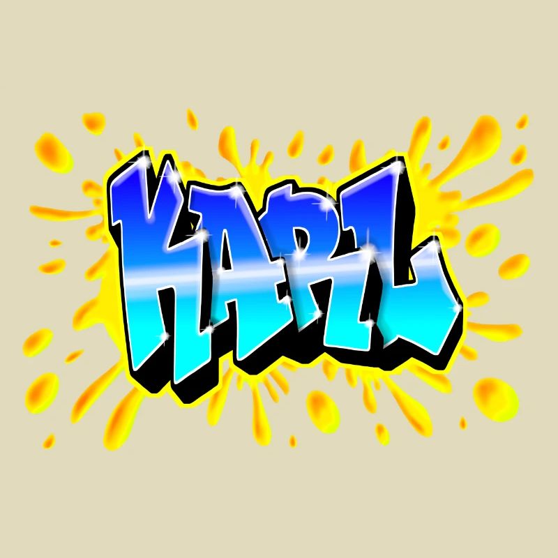 KARL SPLASH YELLOW GRAFFITI