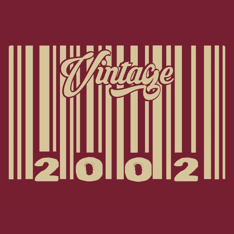 vintage 2002 Code barre 2002: Année 2025.