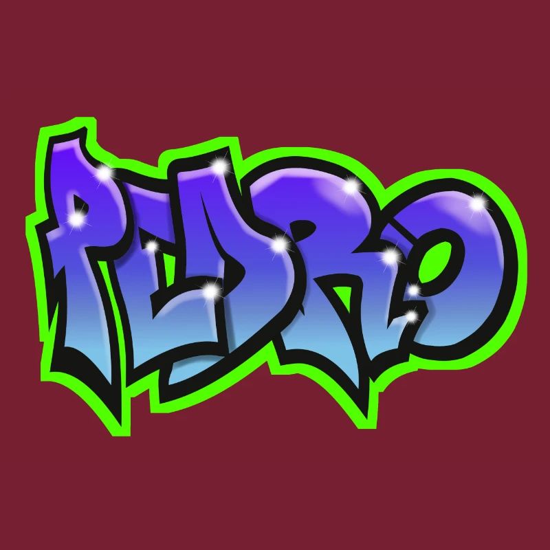 PEDRO graffiti sweatshirt hat teeshirt blue