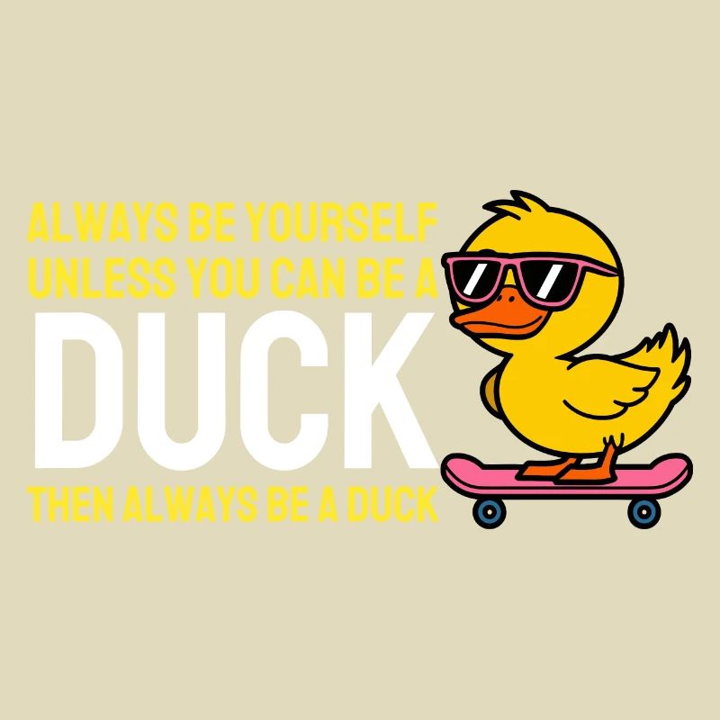 Sei immer du selbst, es sei denn, du kannst eine Ente sein Ente
