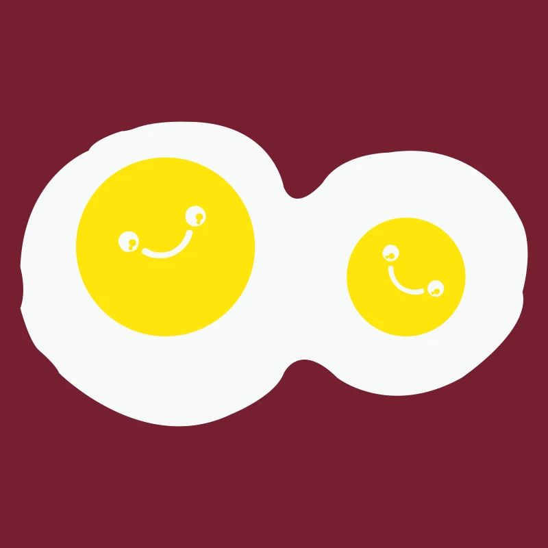 fried eggs smile